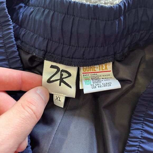 VTG Zero Restriction Gore-Tex Windbreaker Pants Navy Blue Waterproof Mens Sz XL - Picture 4 of 8